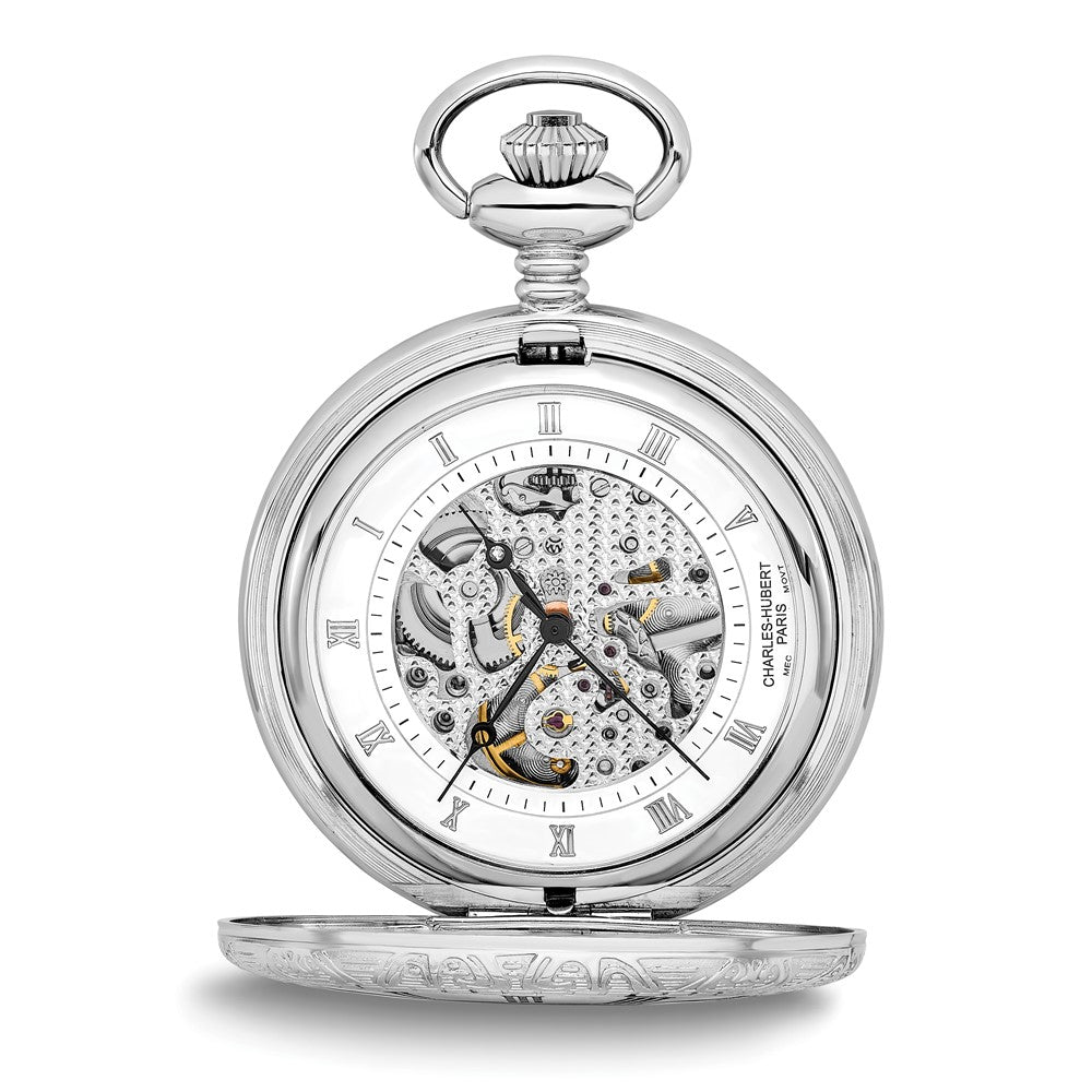 Charles Hubert Polished Brass Window Cover Pocket Watch