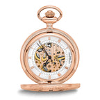 Charles Hubert Rose Gold-finish Brass Window Cover Pocket Watch