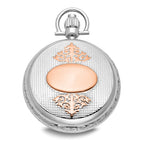 Charles Hubert Two-tone Rose Gold-finish Brass Pocket Watch