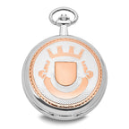 Charles Hubert Two-tone Rose Finish 17Jewel Brass Pocket Watch