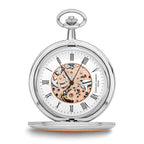 Charles Hubert Two-tone Rose Finish 17Jewel Brass Pocket Watch