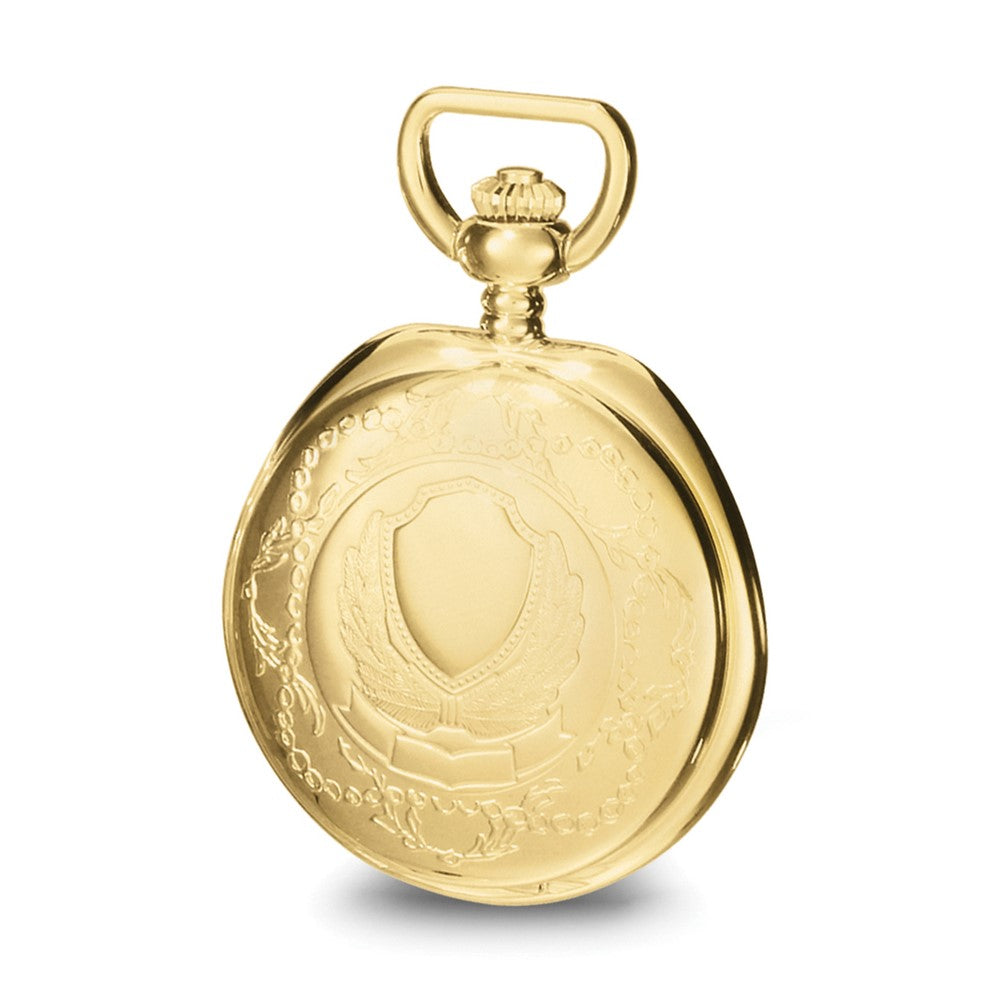 Charles Hubert Gold-finish Brass w/Shield Pocket Watch