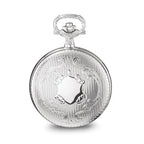 Charles Hubert Chrome-finish Brass w/Shield Pocket Watch