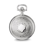 Charles Hubert Chrome-finish Brass w/Shield Pocket Watch