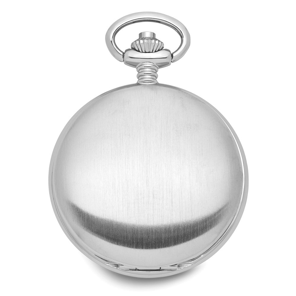 Swingtime Chrome-finish Brass Quartz Pocket Watch