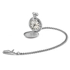 Swingtime Chrome-finish Brass Quartz Pocket Watch