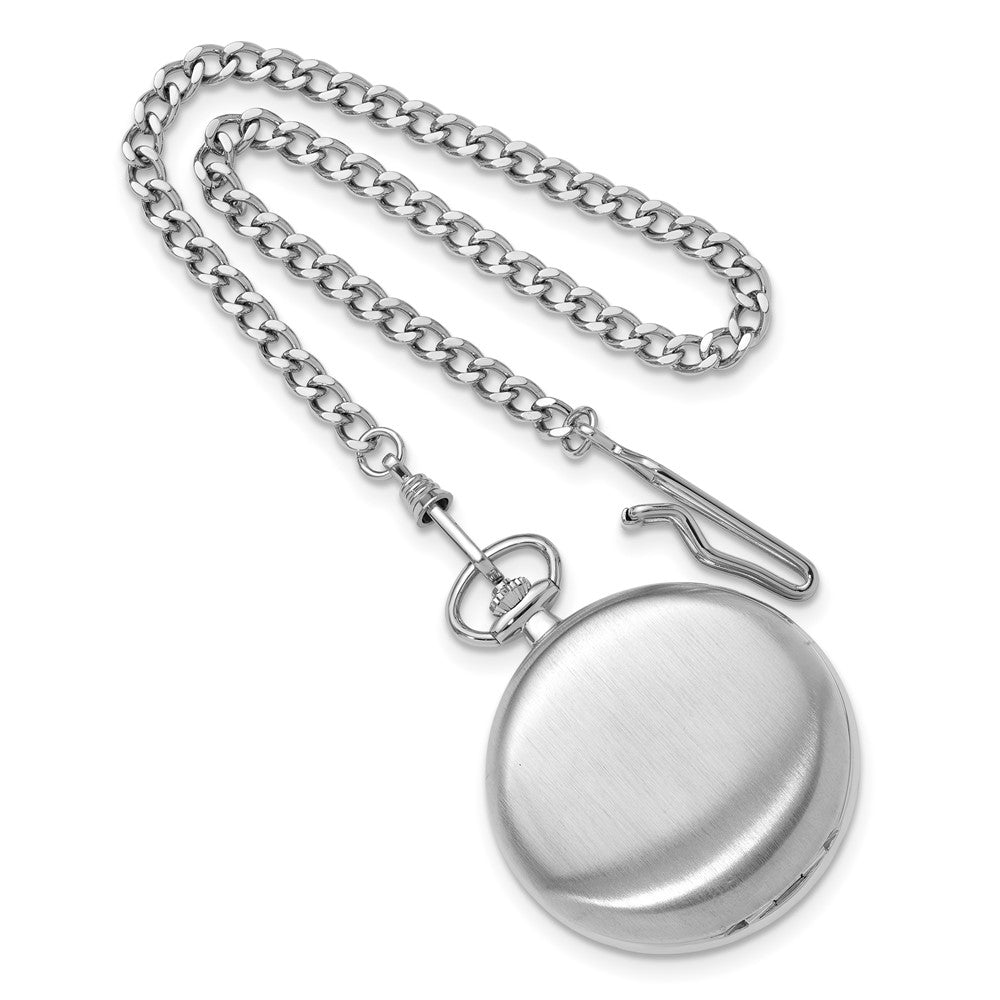 Swingtime Chrome-finish Brass 50mm Mechanical Pocket Watch