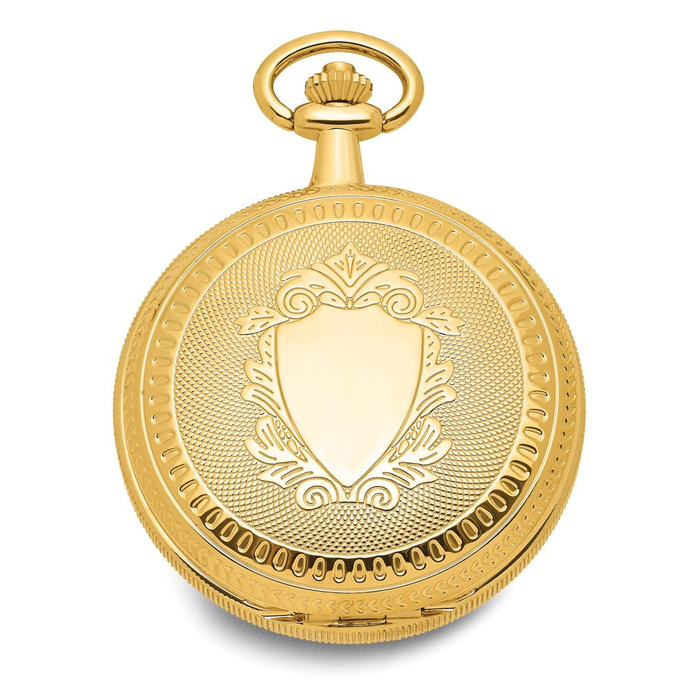 Swingtime Gold-finish Mechanical Double Cover Pocket Watch