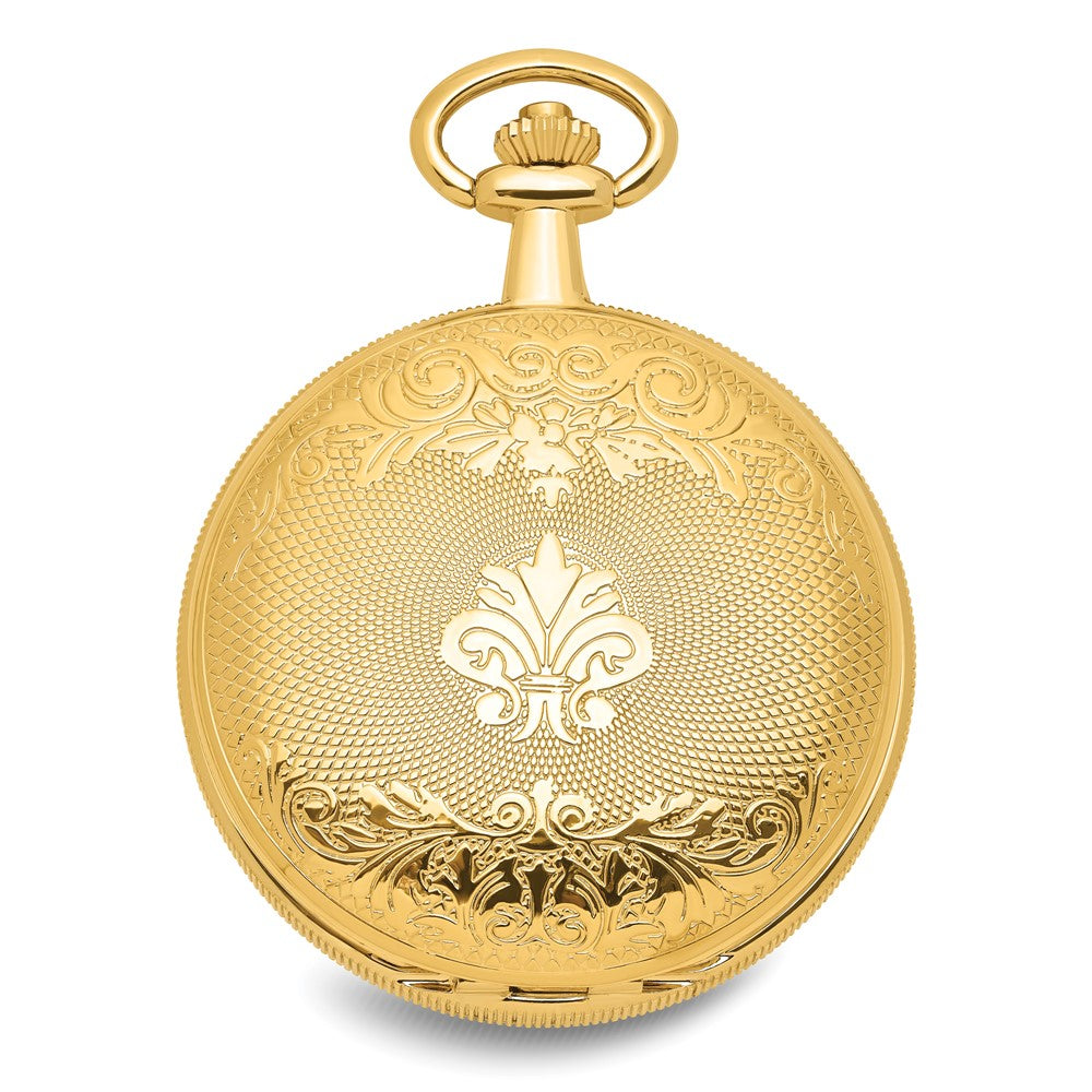Swingtime Gold-finish Mechanical Double Cover Pocket Watch