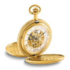 Swingtime Gold-finish Mechanical Double Cover Pocket Watch