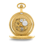Swingtime Gold-finish Mechanical Double Cover Pocket Watch