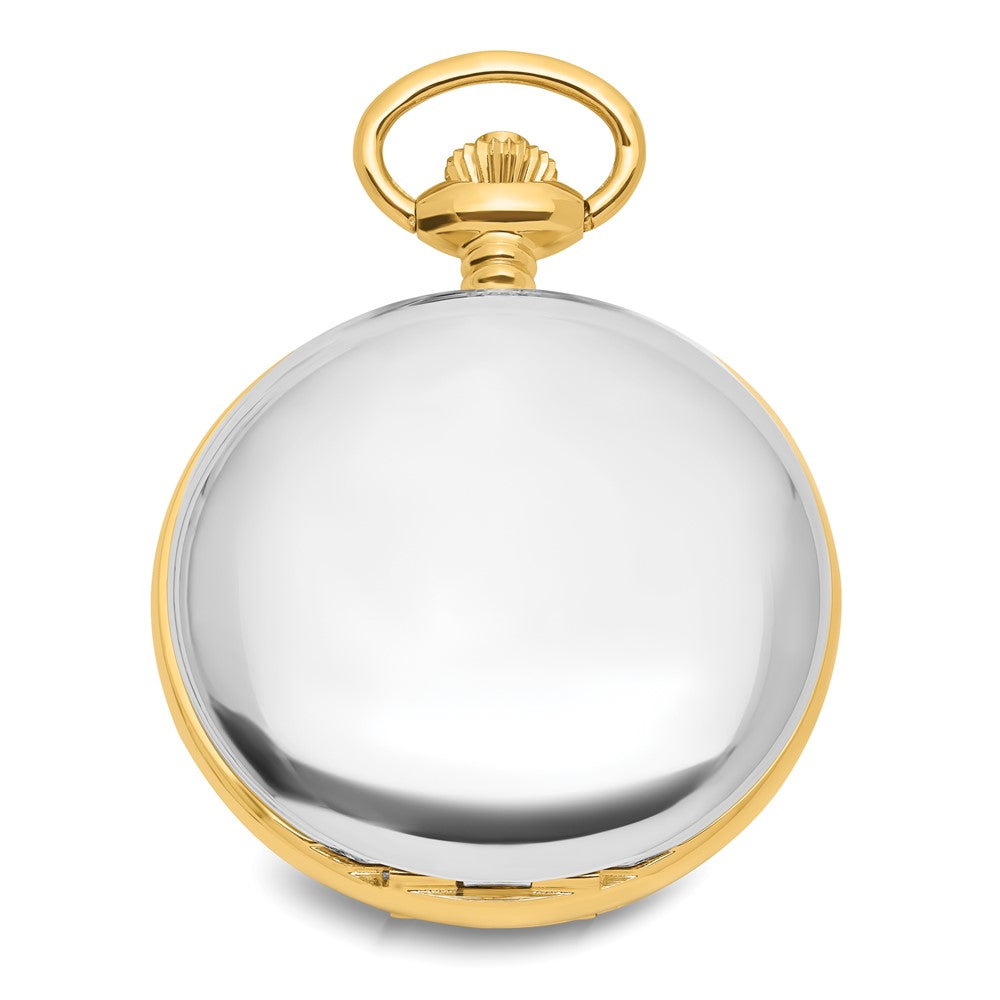Swingtime Two-tone Brass Mechanical Double Cover Pocket Watch