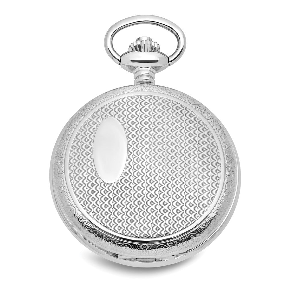 Swingtime Chrome-finish Brass Quartz Pocket Watch