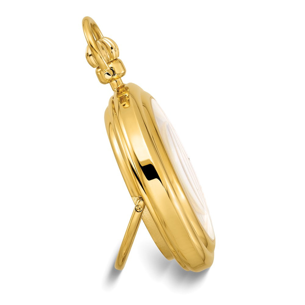 Swingtime Gold-finish Brass Stand Pocket Watch
