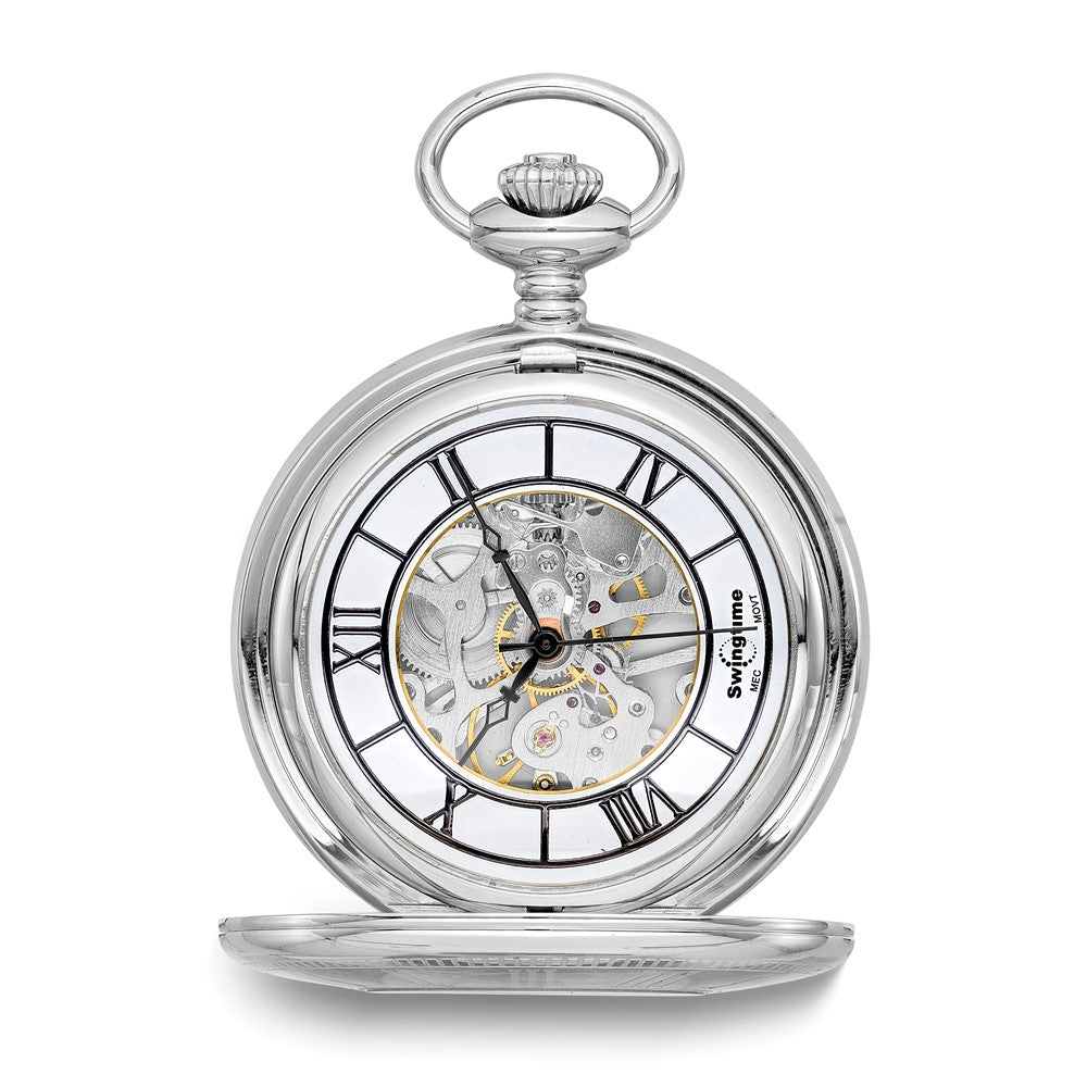 Swingtime Stainless Steel Mechanical Pocket Watch