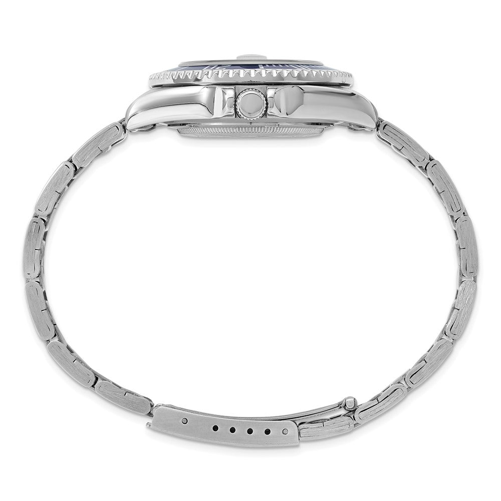 Ladies Charles Hubert Stainless Steel Band Blue Dial Watch