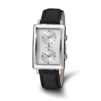 Mens Charles Hubert Dual Time Silver-tone 33x53mm Dial Watch