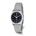 Mens Charles Hubert Stainless Steel Black Dial Watch