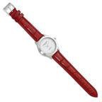 Mens Charles Hubert Leather Band White Dial Watch
