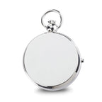 Charles Hubert Chrome-finish Brass Photo Insert Pocket Watch