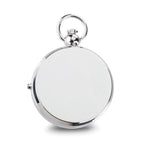 Charles Hubert Chrome-finish Brass Photo Insert Pocket Watch