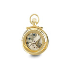 Charles Hubert Gold-finish Champagne Dial Open Face Pocket Watch