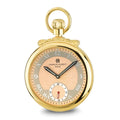 Charles Hubert Gold-finish Champagne Dial Open Face Pocket Watch