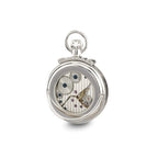 Charles Hubert Polished Finish Off-white Dial Open Face Pocket Watch