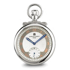 Charles Hubert Polished Finish Off-white Dial Open Face Pocket Watch