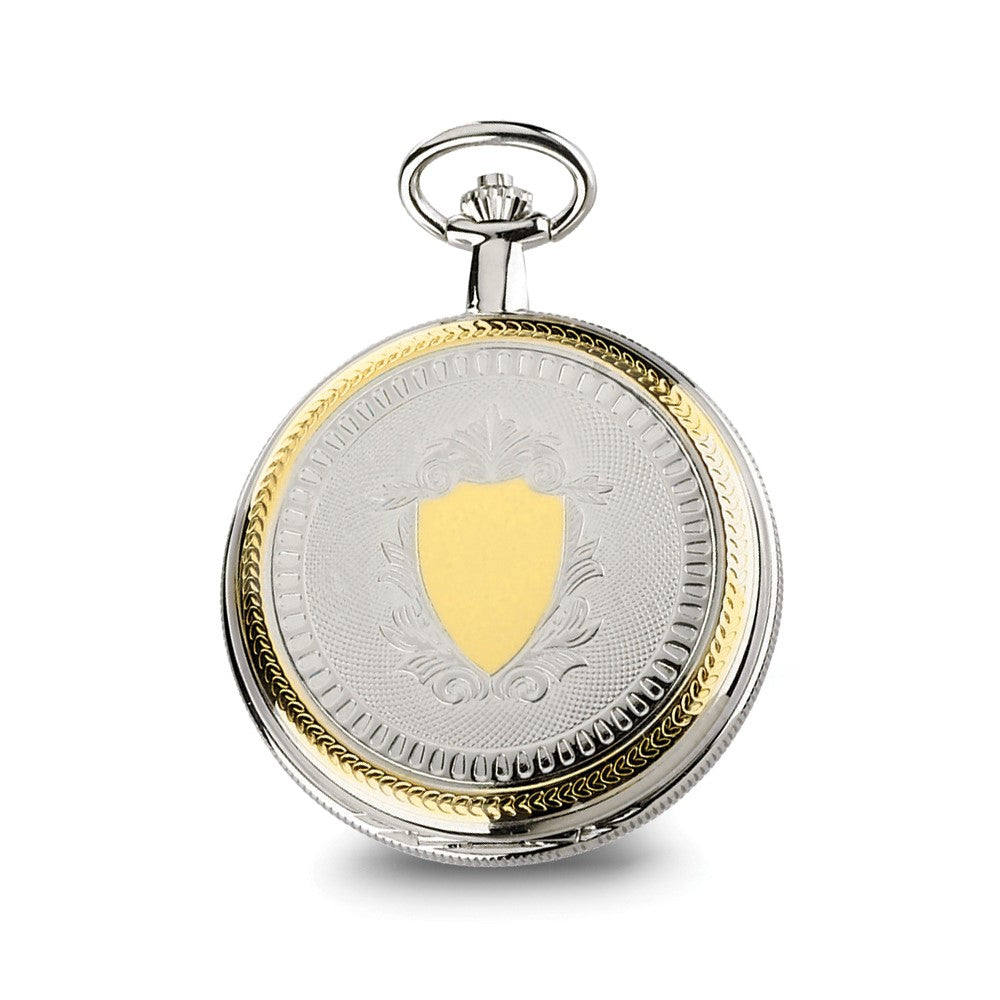 Charles Hubert Gold-finish Brass Two-tone Skeleton Dial Pocket Watch