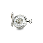 Charles Hubert Gold-finish Brass Two-tone Skeleton Dial Pocket Watch