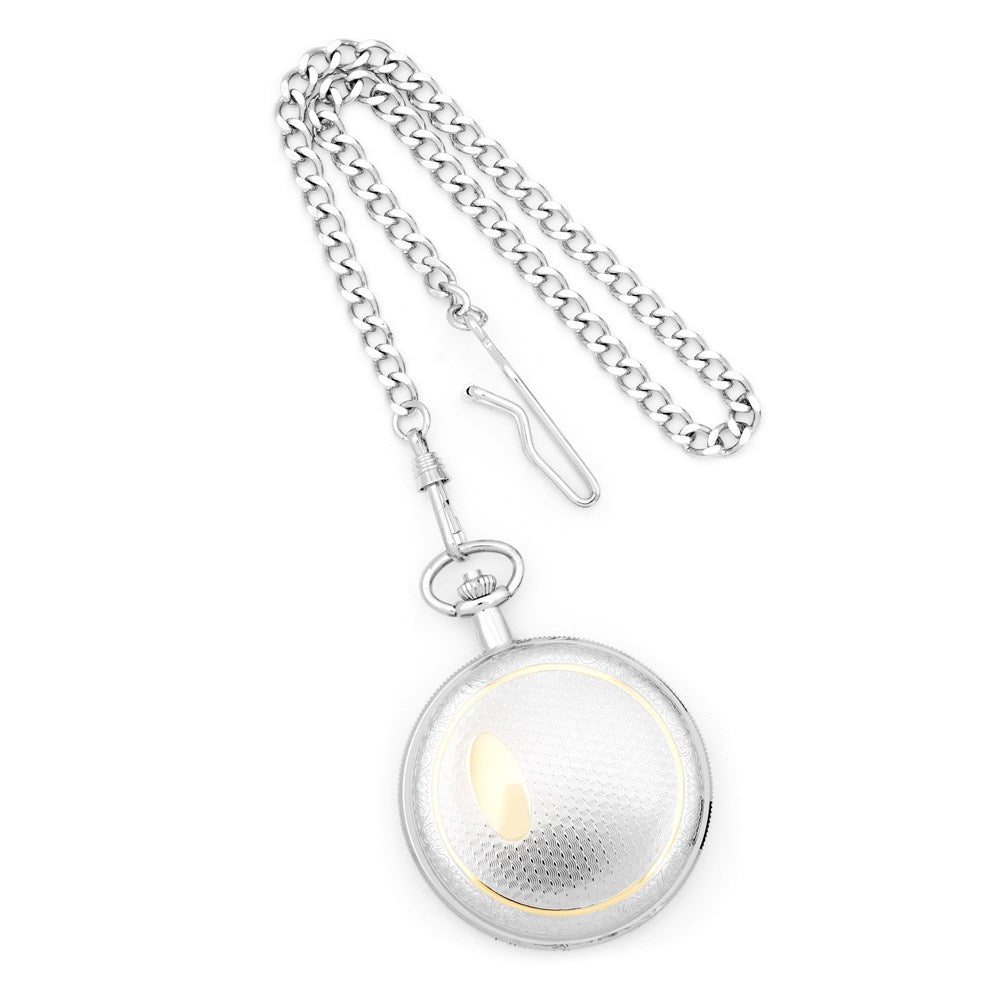Charles Hubert Two-tone Gold-finish Pocket Watch