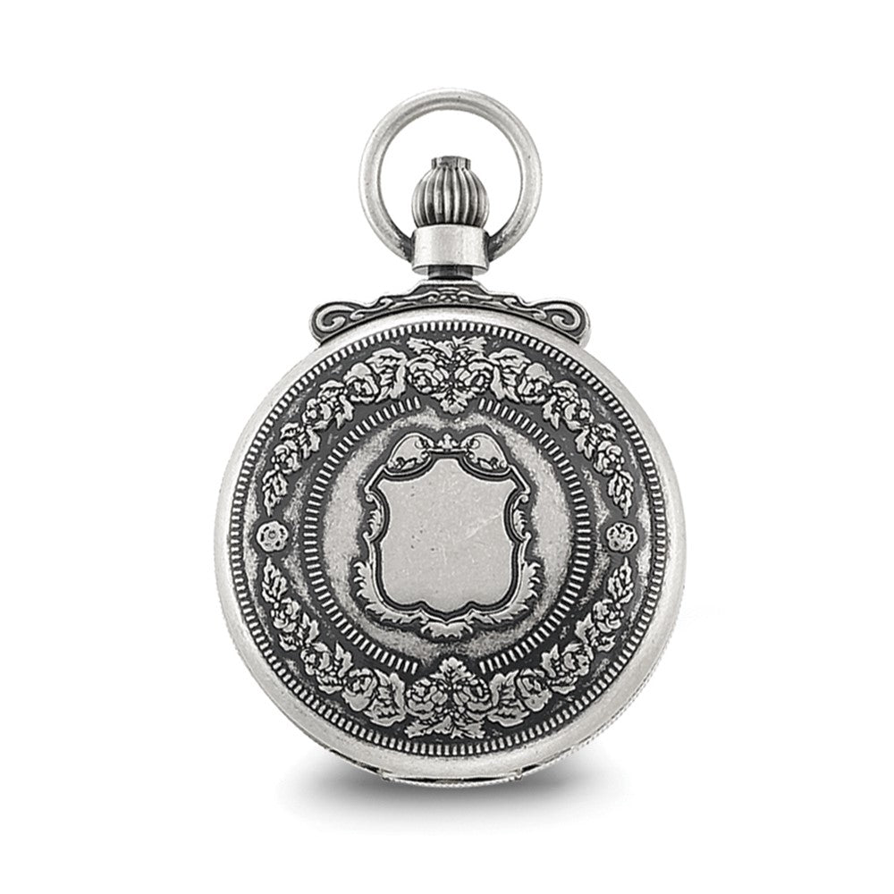 Charles Hubert Antique Chrome-finish Skeleton Pocket Watch