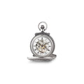 Charles Hubert Antique Chrome-finish Skeleton Pocket Watch