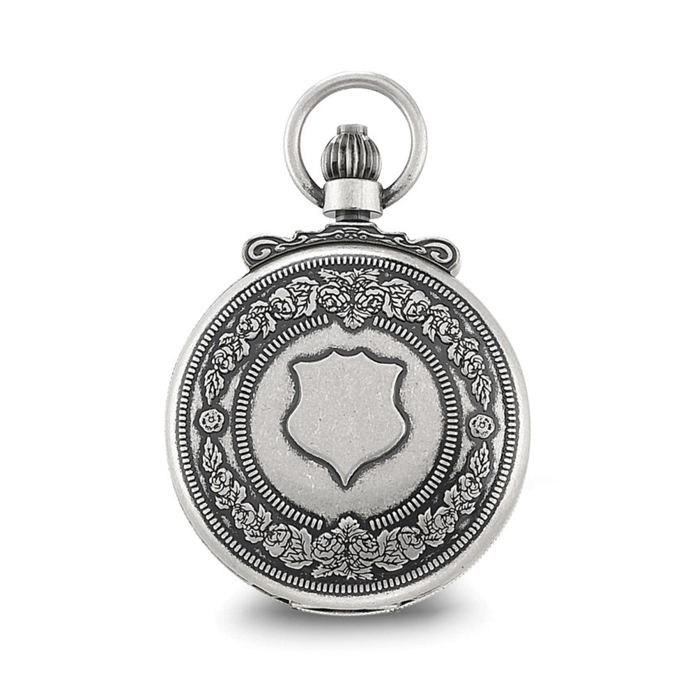 Charles Hubert Antique Chrome-finish Skeleton Pocket Watch