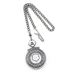 Charles Hubert Antique Chrome-finish Skeleton Pocket Watch