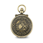 Charles Hubert Antique Gold-finish Lion Crest Pocket Watch