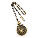 Charles Hubert Antique Gold-finish Lion Crest Pocket Watch