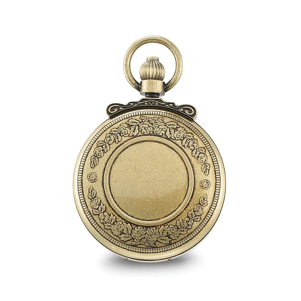 Charles Hubert Antique Gold-finish Steam Engine Pocket Watch