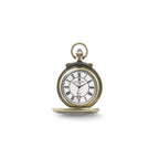 Charles Hubert Antique Gold-finish Steam Engine Pocket Watch