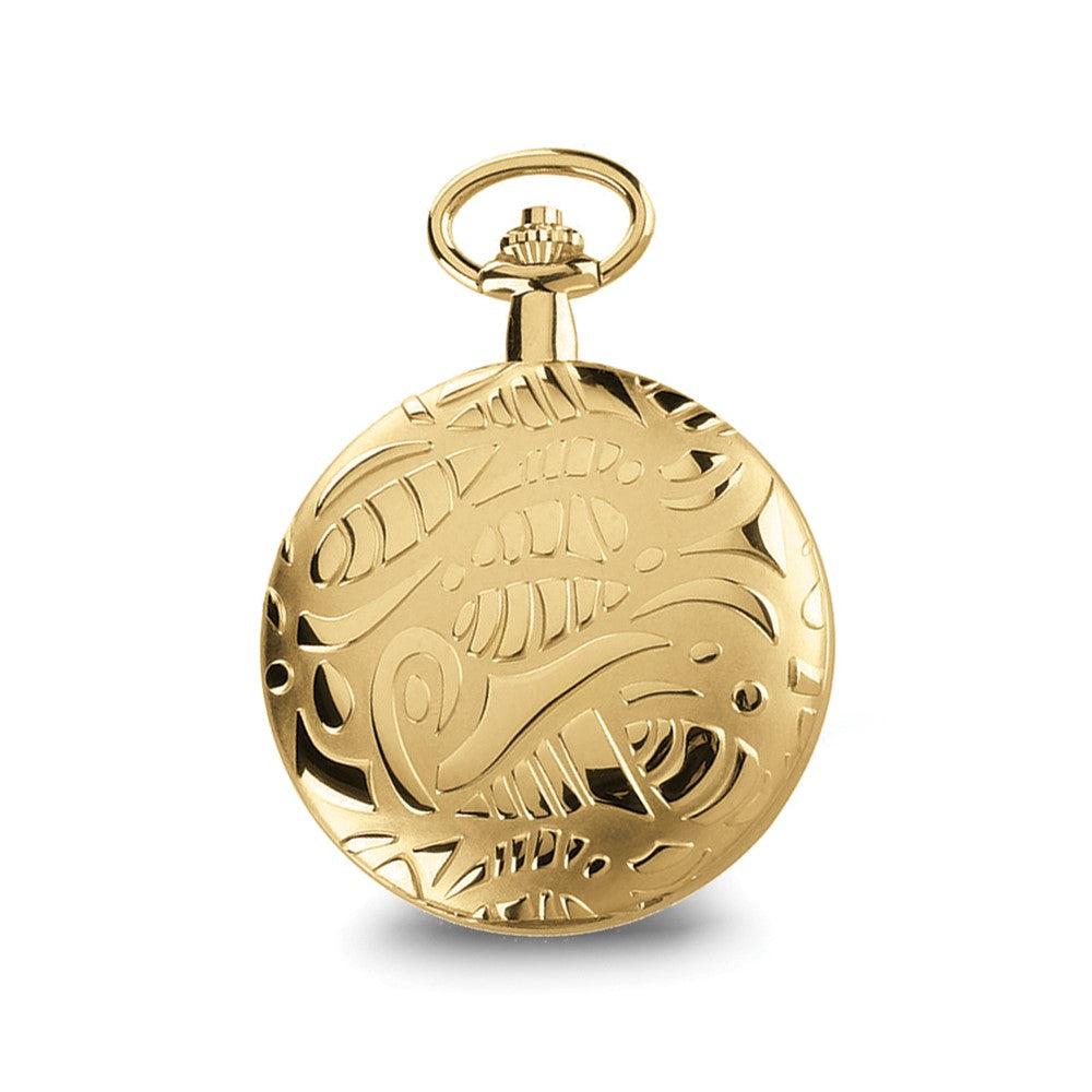 Charles Hubert Gold-finish Brass White Dial Pocket Watch