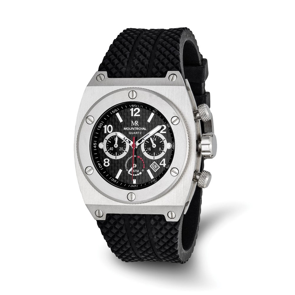 Mens Mountroyal Chronograph Polyurethane Band 43x47mm Watch