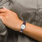 Ladies Jacques du Manoir Purple Strap Watch