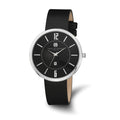 Charles Hubert Stainless Steel Black Dial Round Quartz Watch