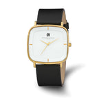 Charles Hubert IP-plated Stainless Steel White Dial Quartz Watch