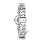 Charles Hubert Chrome Finish MOP Dial Stainless Steel Wire Bangle Watch