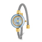 Charles Hubert Gold-finish 7 Color Bezels Stainless Steel Bangle Watch