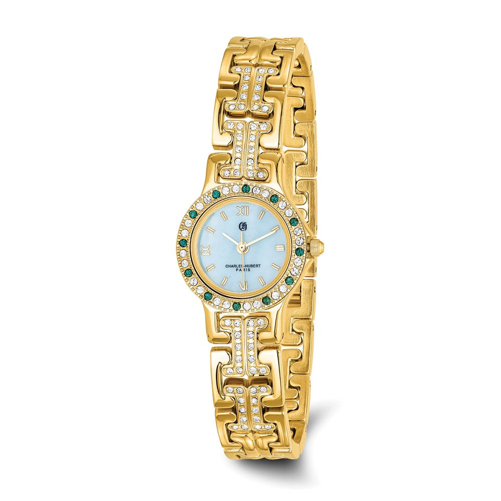 Charles Hubert Gold-finish MOP Dial with 4 Color Bezels Watch