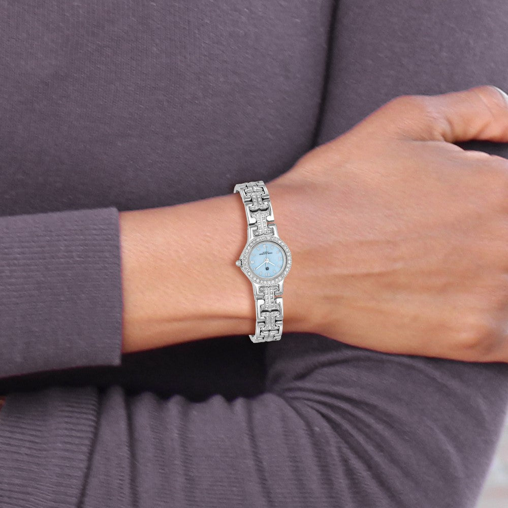 Charles Hubert Light Blue MOP Dial with 4 Changeable Bezels Watch