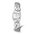 Charles Hubert Chrome-finish White Dial Quartz Watch
